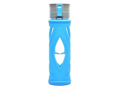 زجاجة ماء رياضية بغطاء قابل للقفل